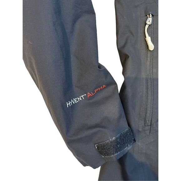The North Face Jacket Summit Series Hyvent Alpha Hooded Black Women's Size S/P - Picture 3 of 6